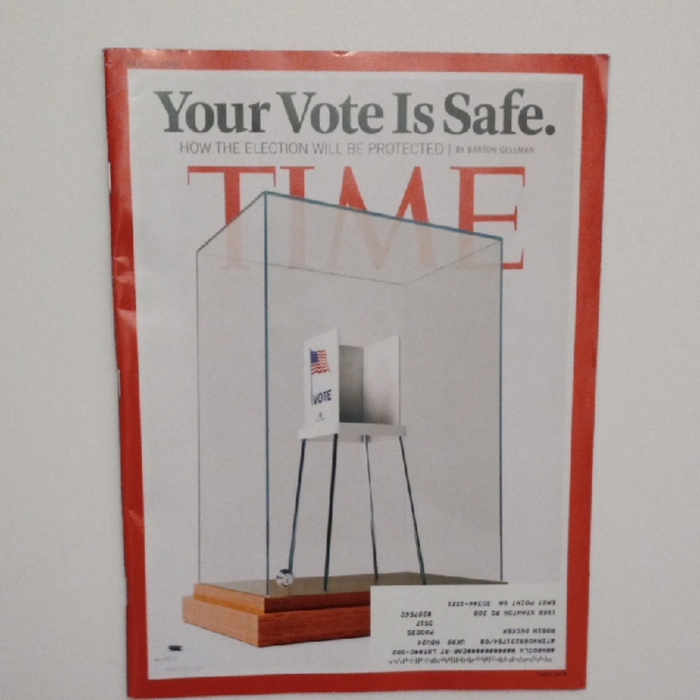 Time Magazine - Your Vote Is Safe Cover
